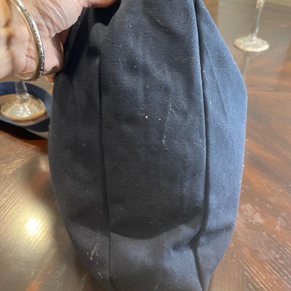 Thirty-One Navy and Cream Canvas Tote - Picture 4 of 8